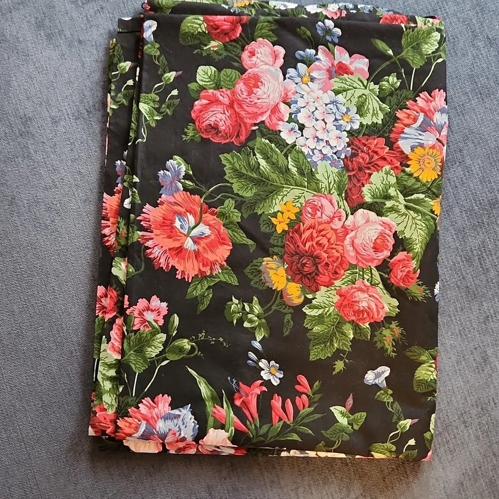 New Vintage Ralph Lauren Isadora Cossette Floral Flat Sheet Tween Size